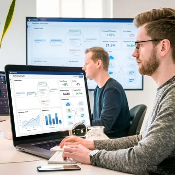 AI-powered process automation dashboard