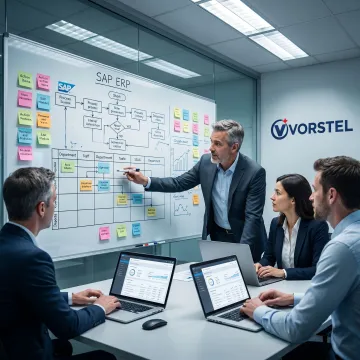 SAP consultants planning an ERP transformation process