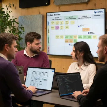 Application development process with planning and deployment workflows