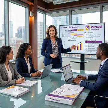 VuRoyal pharmaceutical consultant advising clinical trial sponsor on regulatory strategy