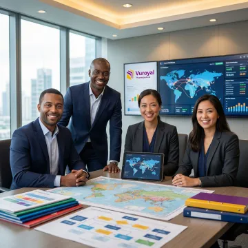 Pharmaceutical supply chain team managing logistics and compliance workflow