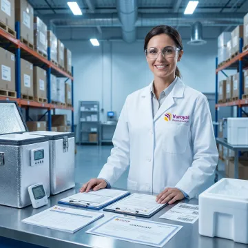 Pharmaceutical export specialist managing global drug shipments from a Boston warehouse