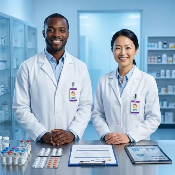 Healthcare professionals reviewing pharmaceutical supplies in a behavioral health facility