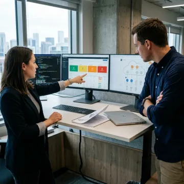 Security team reviewing penetration test findings