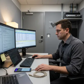 Android penetration tester analyzing mobile app security