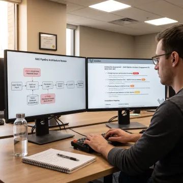 Engineer securing a retrieval-augmented generation system