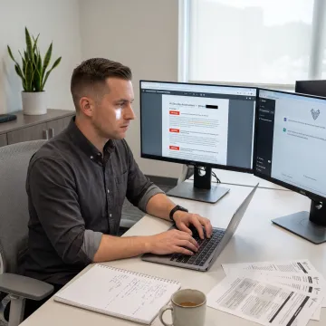 Analyst reviewing AI chatbot vulnerabilities