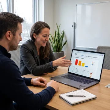 Engineer reviewing web security findings