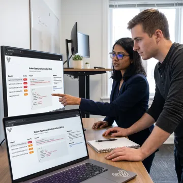 Engineer reviewing authorization test findings