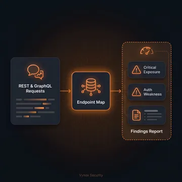 Security team reviewing API endpoints and vulnerability findings
