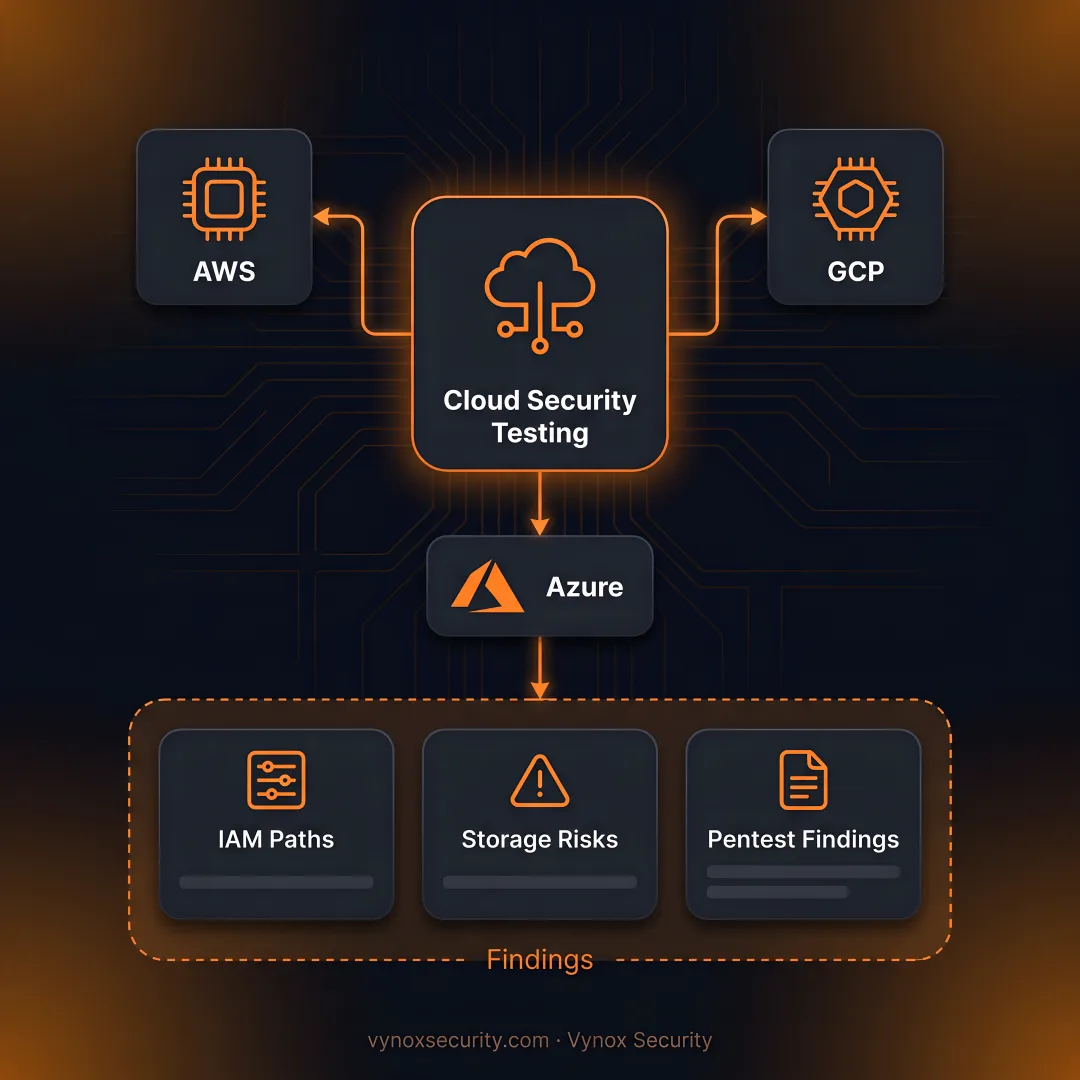 Security analyst reviewing cloud infrastructure testing workflow