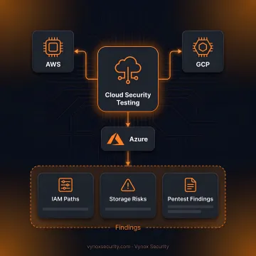 Security analyst reviewing cloud infrastructure testing workflow