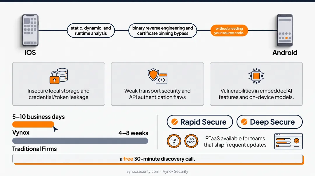 Vynox real-time security dashboard tracking mobile vulnerability status