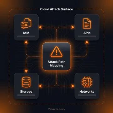 Security team mapping cloud attack paths