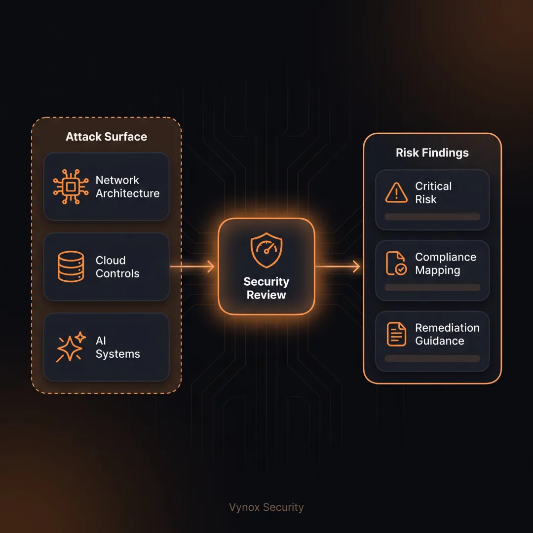 Security team reviewing network architecture diagrams