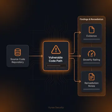 Security team reviewing vulnerable code paths