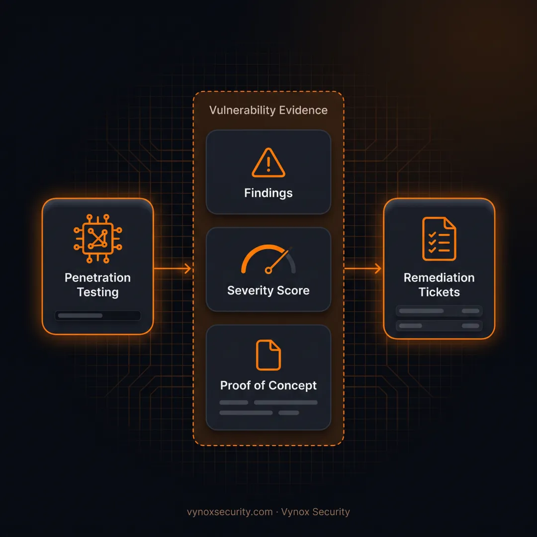 Security team reviewing penetration test findings