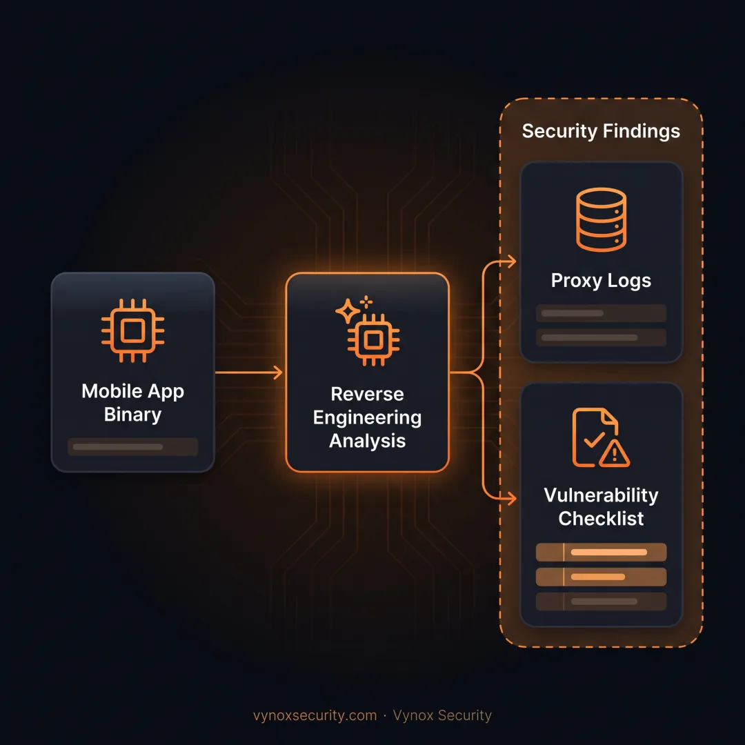 Security engineer testing a mobile application