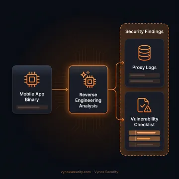 Security engineer testing a mobile application
