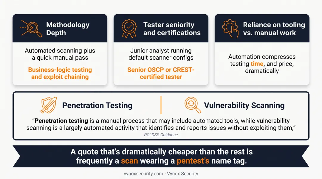 3 factors driving penetration testing price differences between vendors