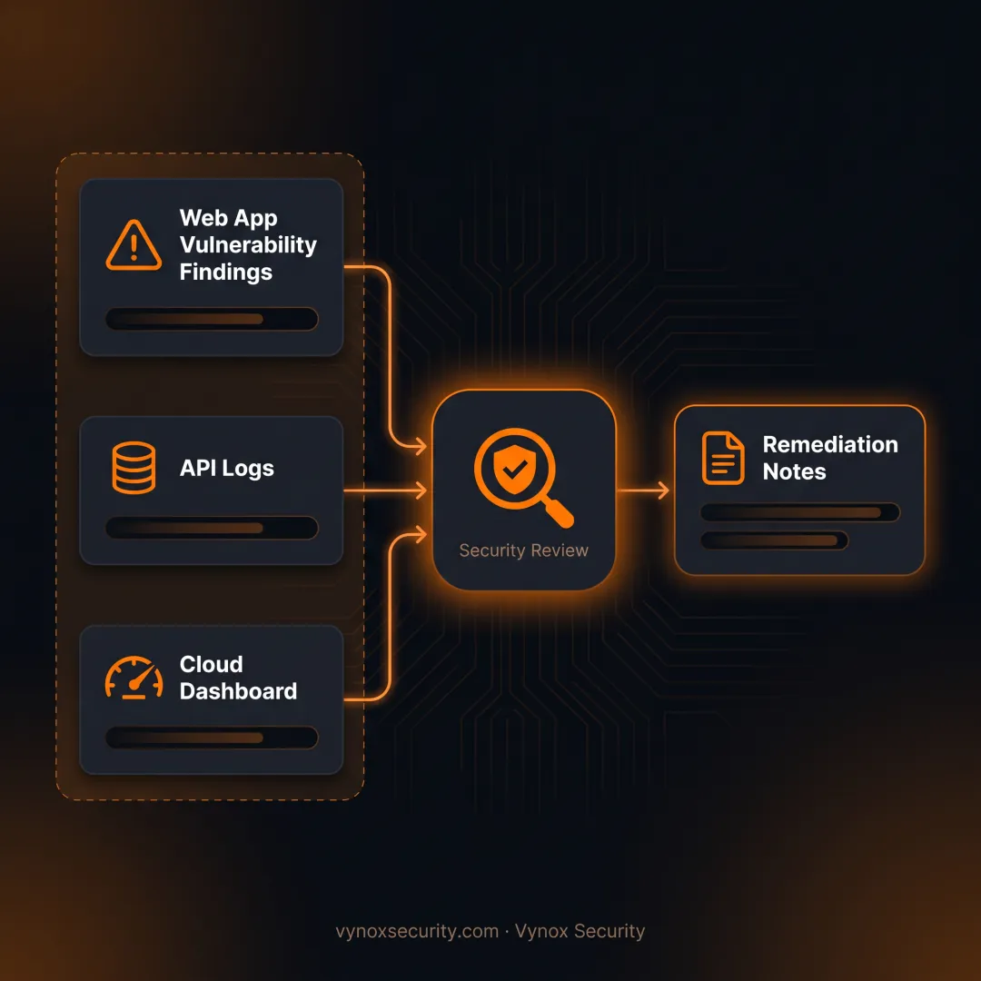 Security team reviewing website audit findings