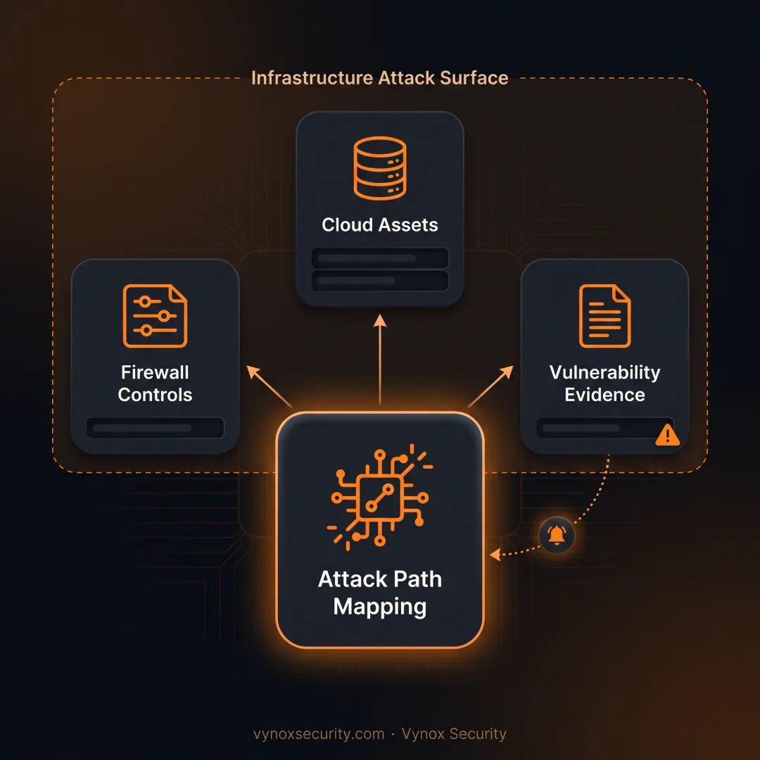 Security specialist assessing enterprise network exposure