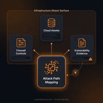 Security specialist assessing enterprise network exposure
