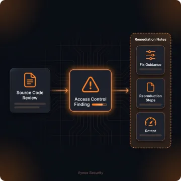 Engineer analyzing secure software code