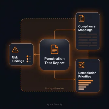 Team reviewing compliance-ready security report