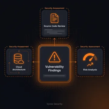 Cybersecurity professional reviewing application security findings