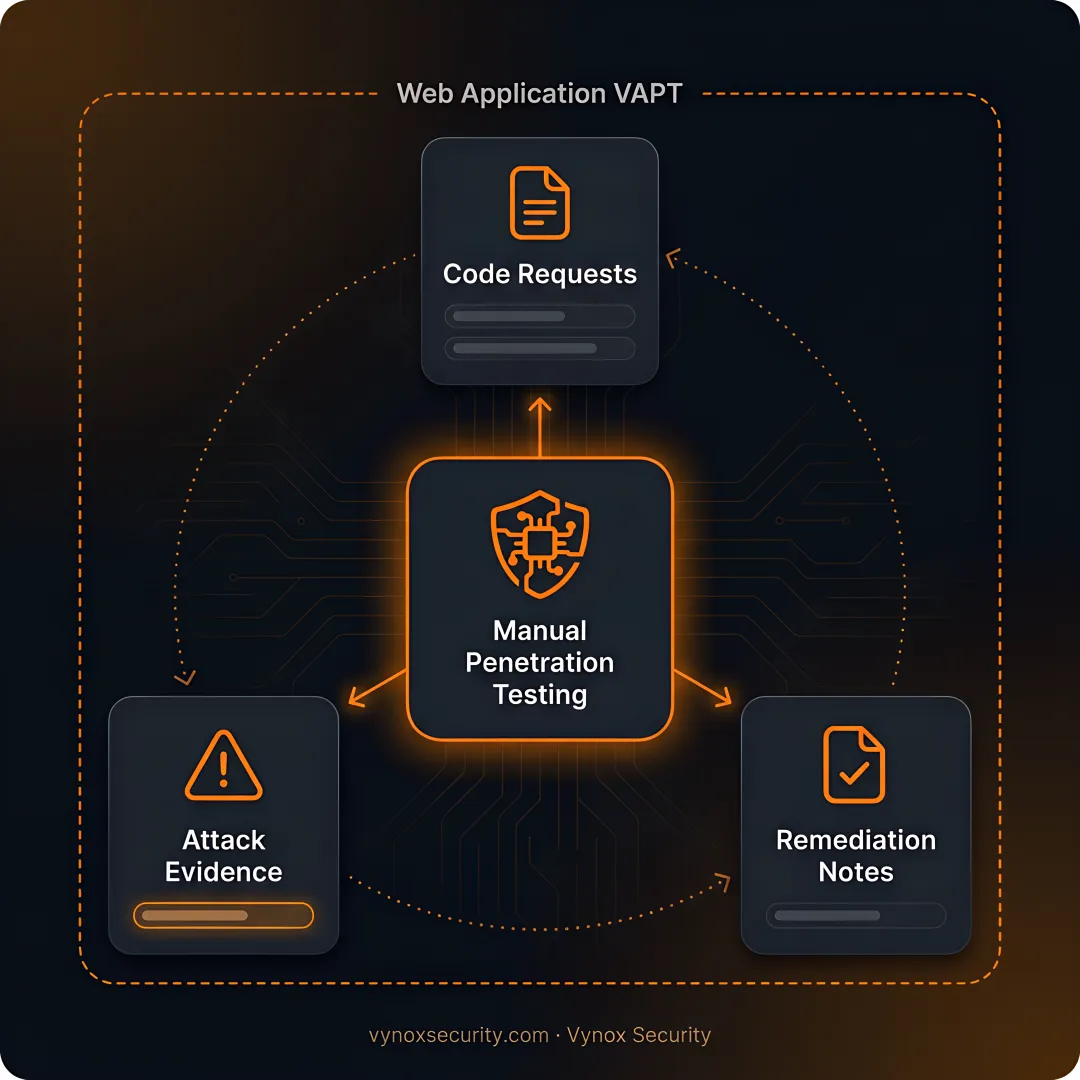 Security professional conducting a manual application assessment