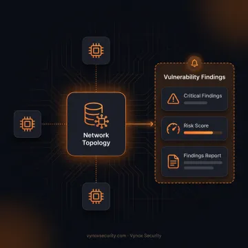 Security analyst reviewing enterprise network vulnerabilities