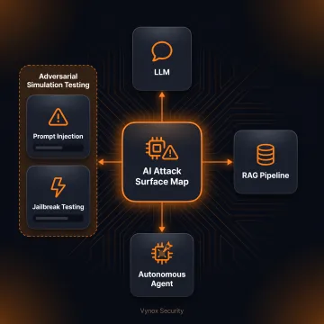 Security expert conducting an AI adversary simulation