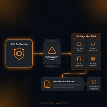 Security analyst testing a web application