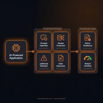 Engineer reviewing application security findings