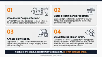 Four common PCI DSS segmentation mistakes that undermine compliance audits