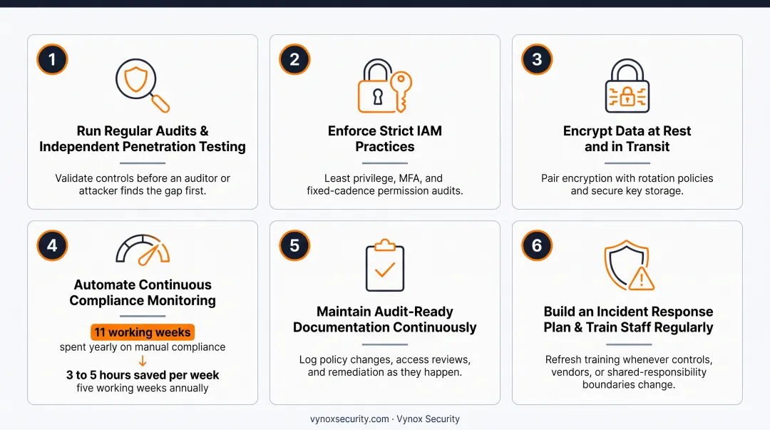 Six cloud security compliance best practices for continuous audit readiness