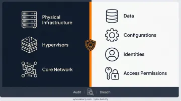 Cloud shared responsibility model diagram splitting provider and customer security duties