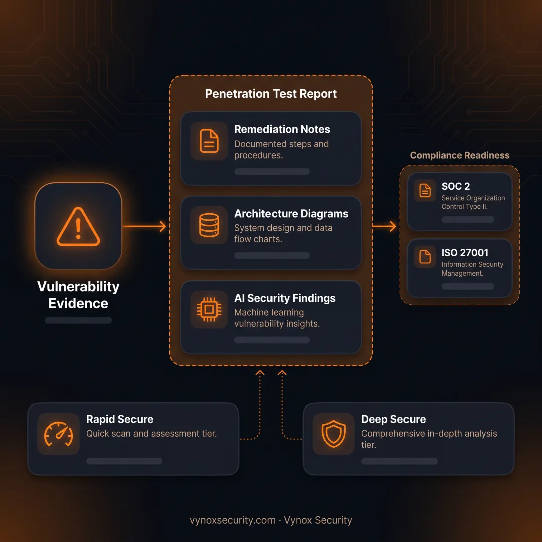 Engineer reviewing actionable security findings