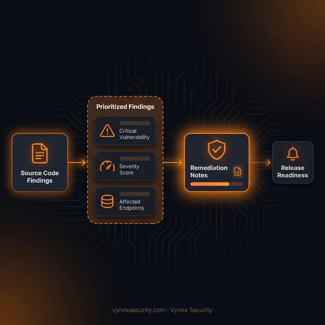 Developer reviewing security findings in website code