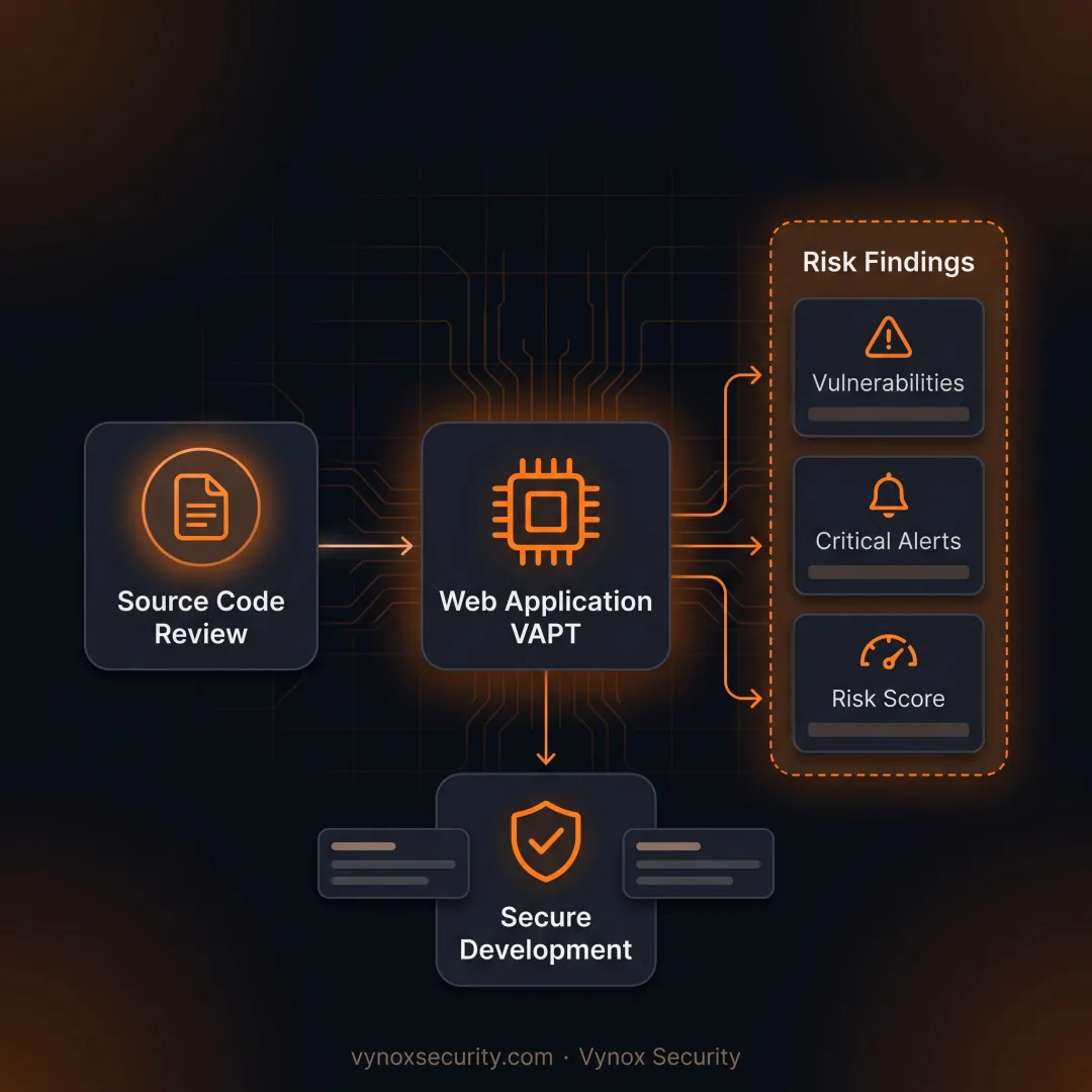 Security specialist reviewing application vulnerabilities
