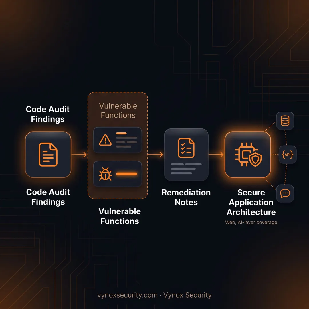 Developer reviewing secure code findings