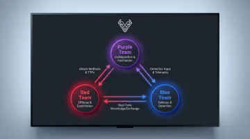 Red blue and purple team collaboration model continuous security improvement cycle