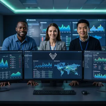 Security analysts monitoring managed IT security systems