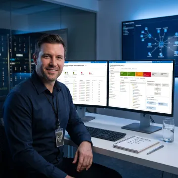 Consultant reviewing Azure PCI DSS controls