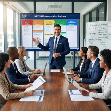 Consultant planning ISO 27001 certification roadmap