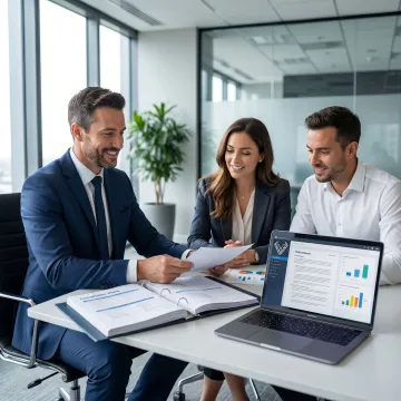 Cybersecurity strategist reviewing governance plans