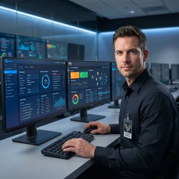Cloud security analyst reviewing Azure and AWS environments