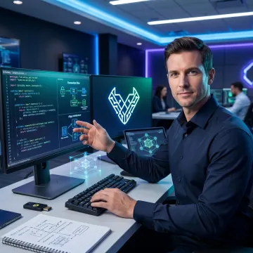 Analyst performing blockchain security review