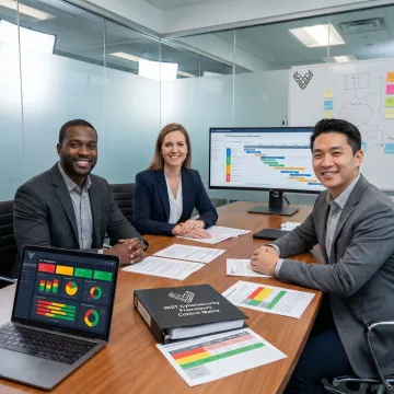 Cybersecurity team reviewing NIST framework controls